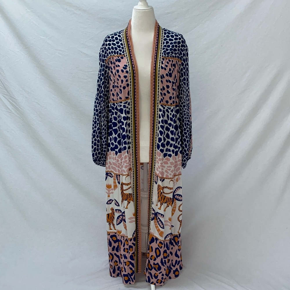Anthropologie Kimono Duster by Conditions Apply - Tiger 🐅 - Picture 10 of 13
